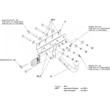 Tažné zařízení Tažné zařízení Jeep Commander (2006 - 2011) (250)
