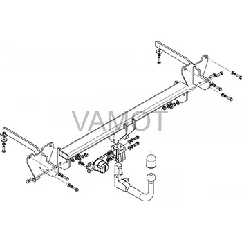 Tažné zařízení Tažné zařízení Fiat Doblo (kromě CNG) (2010 a novější) (5647)