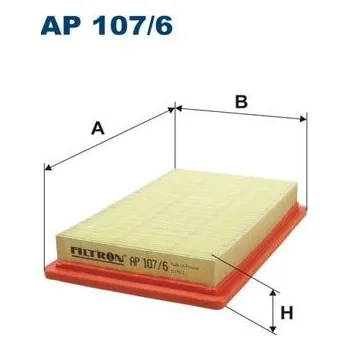 Autodíl Vzduchový filtr FILTRON AP 107/6