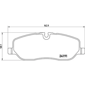 Brzdová destička Sada brzdových destiček, kotoučová brzda BREMBO P 44 014
