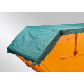 Krycí plachta Kontejnerová plachta PE 200 g/m2, 3,5 x 8,0 m, tmavězelená, gumová šňůra