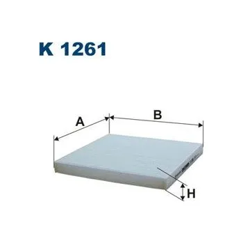 Autodíl Filtr, vzduch v interiéru FILTRON K 1261