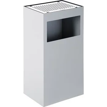 Odpadkový koš HTI Odpadkový koš ALFA 80 l - stříbrný MC-4978