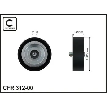 Auto-moto Vratná/vodicí kladka, klínový žebrový řemen CAFFARO 312-00