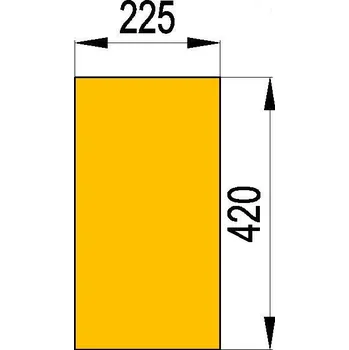 Krbová kamna Příslušenství HAAS+SOHN Náhradní cihla č. 177 - šamot 30 x 225 x 420 (sada 2 kusy)