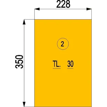 Krbová kamna HAAS+SOHN: Cihla vermikulitová 350 x 228 x 30 mm - sada 2 kusů, VESTRE