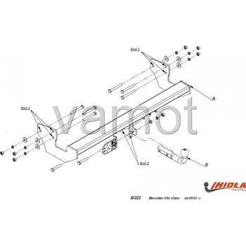 Tažné zařízení Tažné zařízení Mercedes Vito W 639 (2003 - 2014 (W639)) (329)