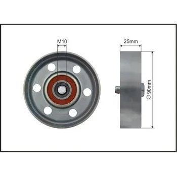 Auto-moto Vratná/vodicí kladka, klínový žebrový řemen CAFFARO 500047