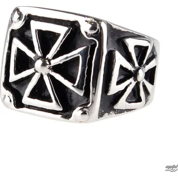 Prsten prsten ETNOX - Black Iron Cross