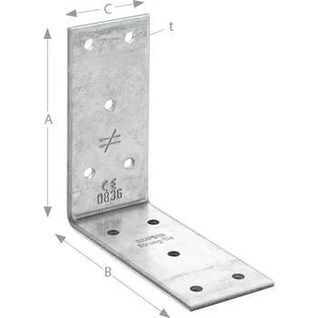 Tesařské kování SIMPSON úhel. spojka ABB 40390 žár. pozink.