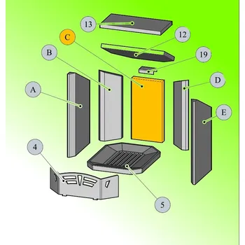 Krbová kamna HAAS+SOHN Cihla 30x160x313; ND 0431815005503