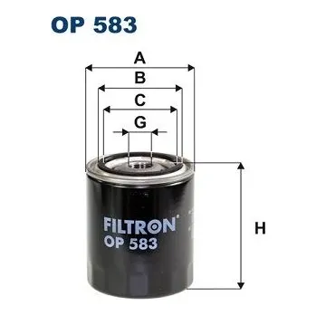 Filtr do auta Olejový filtr FILTRON OP 583