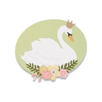 Kancelářská technika SIZZIX Thinlits vyřezávací kovové šablony - labuť 4 ks