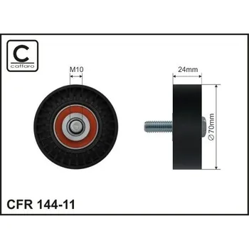 Vratná/vodicí kladka, klínový žebrový řemen CAFFARO 144-11