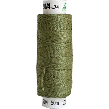 Nit Snový svět (74) Lněná nit na paličkování TEX33x4 zelená