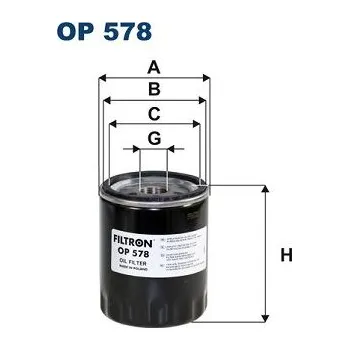 Filtr do auta Olejový filtr FILTRON OP 578