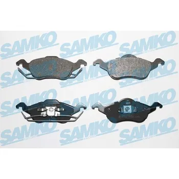 Brzdová destička Sada brzdových destiček, kotoučová brzda SAMKO 5SP696