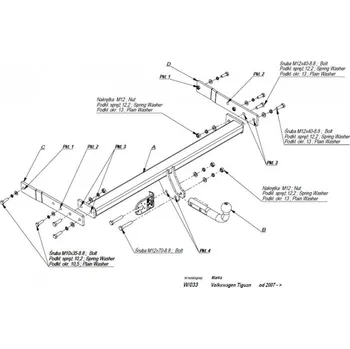 Tažné zařízení Tažné zařízení Audi Q3 + S LINE (8UB/8UG) (2011 - 2018) (8223)