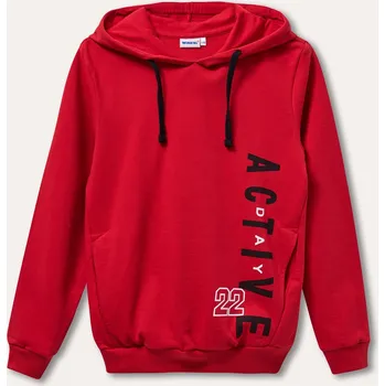 Chlapecká mikina Chlapecká mikina - Winkiki WTB 01795, červená/ 270 Barva: Červená, Velikost: 164