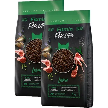 Krmivo pro kočku 2x Fitmin Cat For Life Lamb 8 kg
