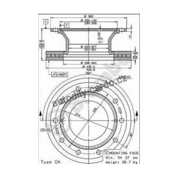 Brzdový kotouč Brzdový kotouč BREMBO 09.7383.20