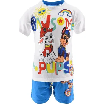 Bílo-modrý chlapecký letní set Paw Patrol Velikost: 110