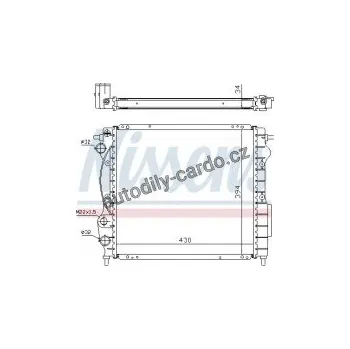 Chladič motoru Chladič motoru NISSENS 63968A