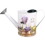 Konvička LEVANDULE NEW s kropítkem plechová 37x16x20cm