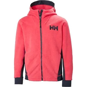 Dětské termoprádlo Dětská fleecová bunda Helly Hansen Jr Chill FZ Hoodie - goji berry velikost 152-158