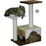 Škrabadlo pro kočky SAPHIR - kočičí domek, béžová/hnědá