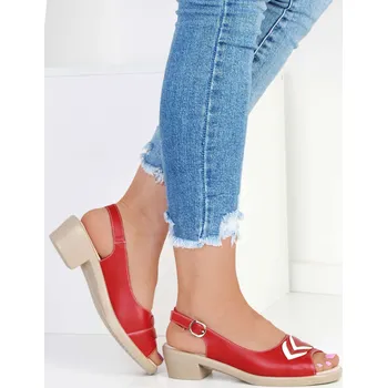 Dámské sandále Chunsen Sandály na podpatku B305-4R.WH Velikost: 38