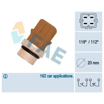 Teplotní spínač, varovná kontrolka chladiva FAE 35580