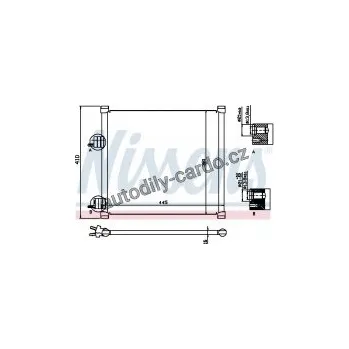Chladič motoru Chladič klimatizace NISSENS 94302