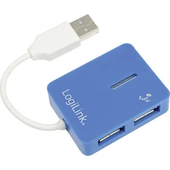 USB hub LogiLink UA0136 4 porty USB 2.0 hub modrá