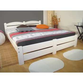 Postel ROALHOLZ bílé dvoulůžko z masivu RADKA NR 180x200 bílá