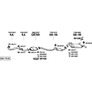 Zadní díl výfuku zadní tlumič výfuku Bosal 228-195