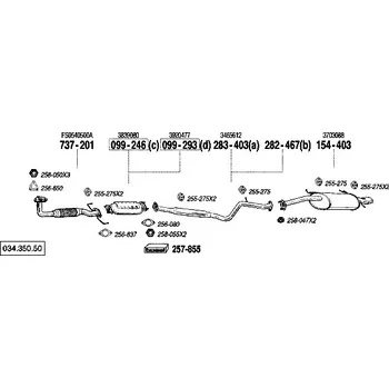Tlumič výfuku zadní tlumič výfuku Bosal 154-403