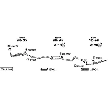 Zadní díl výfuku zadní tlumič výfuku Bosal 185-241