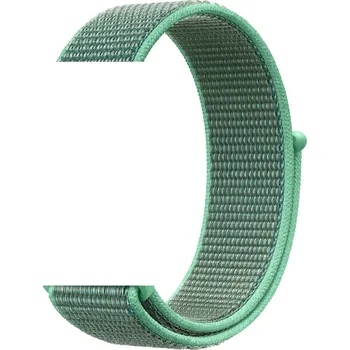 Nylonový provlékací sportovní řemínek pro Apple Watch 38/40/41/42mm Barva: Zelená/šedá, Typ: 17