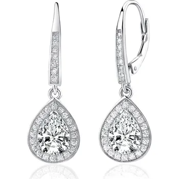 Náušnice Stříbrné náušnice BRISA s čirými zirkony JJJE1141