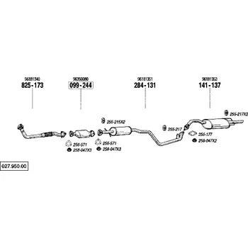 Tlumič výfuku střední tlumič výfuku Bosal 284-131