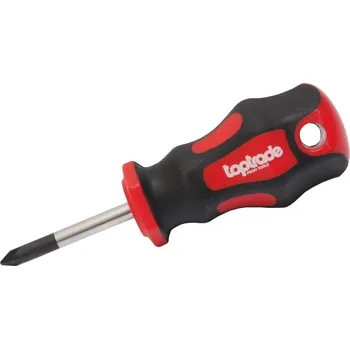 TOPTRADE šroubovák pozidrive, krátký, magnetický, S2, 2 x 38 mm 107835