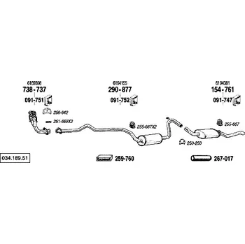 Zadní díl výfuku zadní tlumič výfuku Bosal 154-761