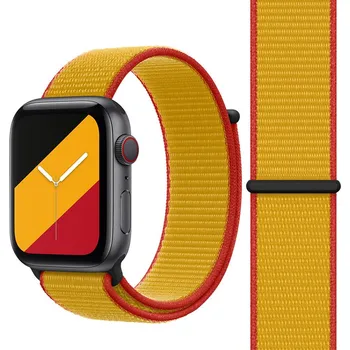 Příslušenství k chytrým hodinkám Nylonový provlékací 38/40/41/42mm sportovní řemínek mezinárodní Apple Watch Typ: 96, Státní vlajka: Belgie