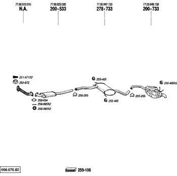 Tlumič výfuku střední tlumič výfuku Bosal 278-733