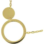 Luxur, Náramek či náhrdelník Rondo ve žlutém zlatě, délka 19 cm, 585-14-5-1229.0Z00.0.19.000.33