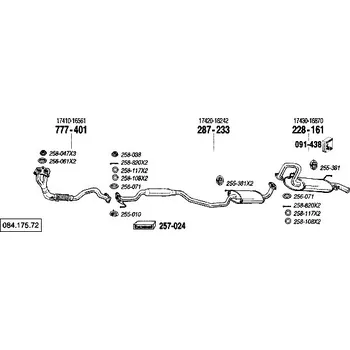 Tlumič výfuku zadní tlumič výfuku Bosal 228-161