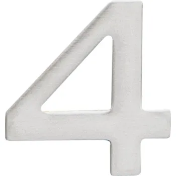 Dveřní kování COBRA nalepovací číslice 25 mm nerez Provedení: 4, Povrch: IN - nerez