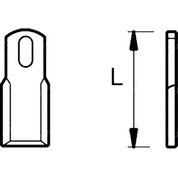 Pracovní nůž Nůž mulčovací 82mm, 40x5
