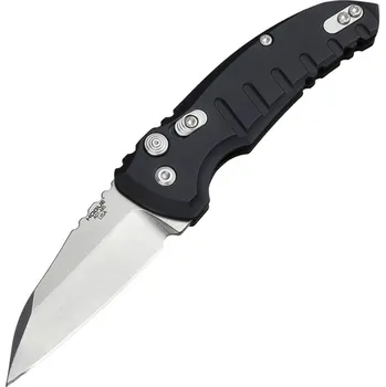 Zavírací nůž Hogue A01 MicroSwitch Automatic Folder Wharncliffe Blade - Tumbled Finish, Matte Black